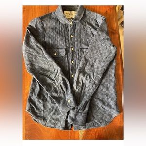 Rogue Territory Rancher Shirt Indigo Jacquard